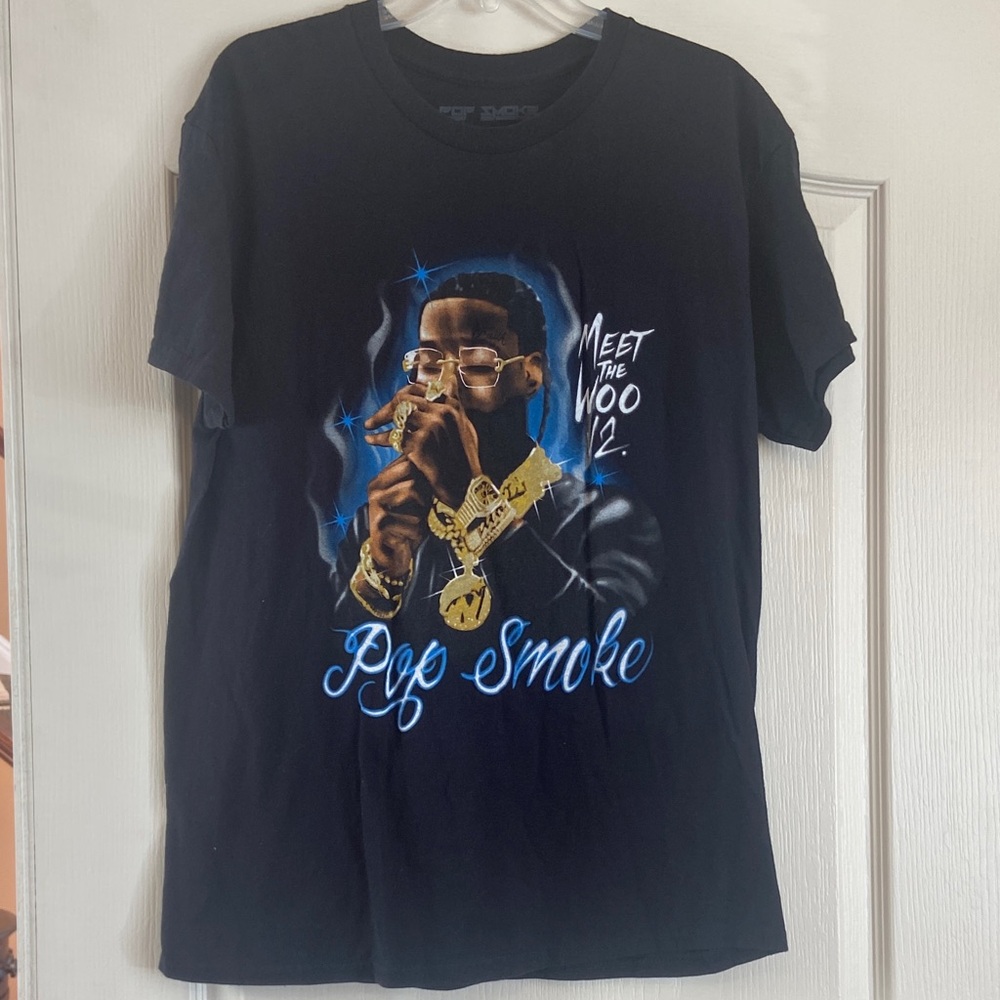 Pop Smoke Meet the Woo Graphic Tee - Black